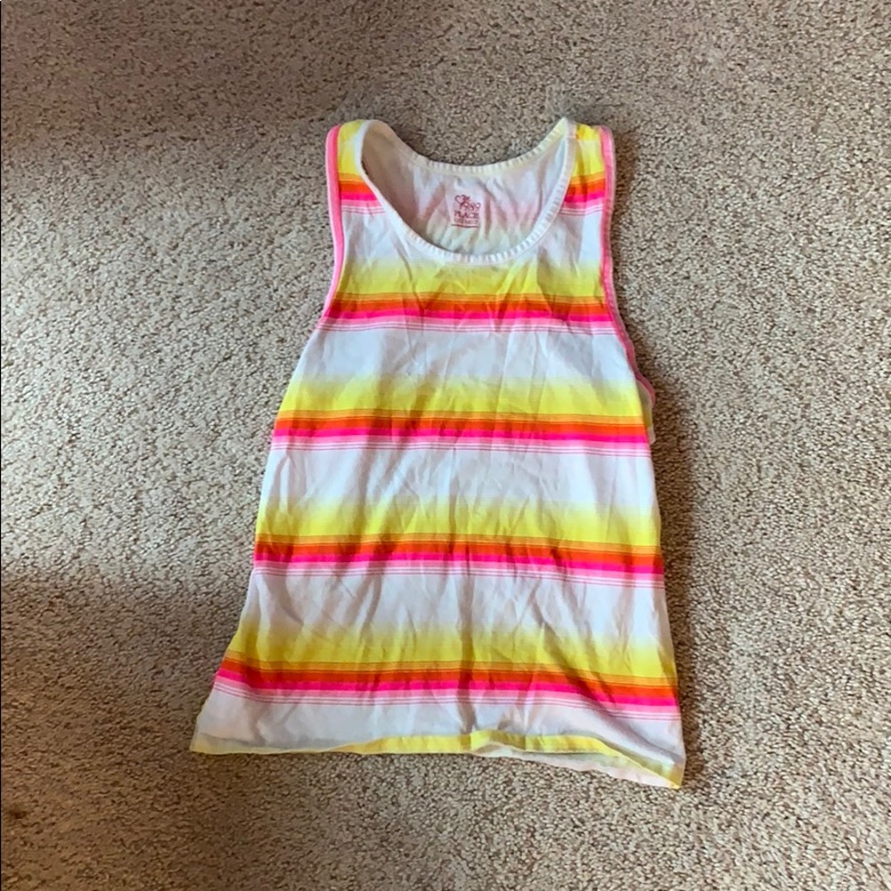 Pink/Orange/Yellow/White Tank Top
